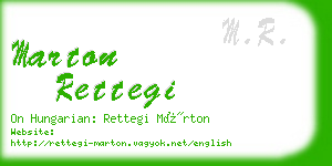 marton rettegi business card